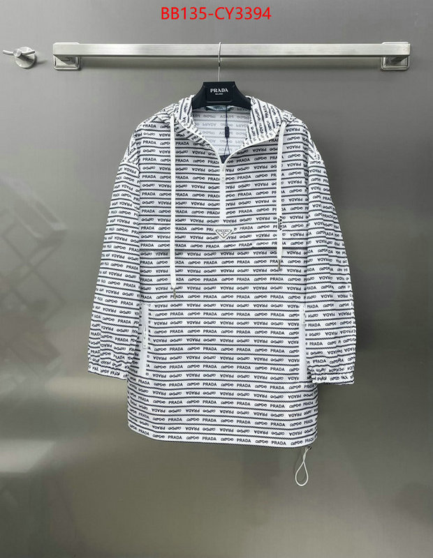 Clothing-Prada replica shop ID: CY3394 $: 135USD