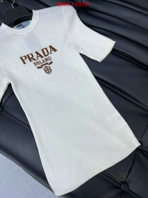 Clothing-Prada how to buy replica shop ID: CE9397 $: 95USD