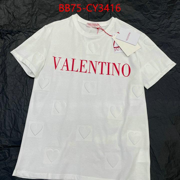 Clothing-Valentino high quality online ID: CY3416 $: 75USD