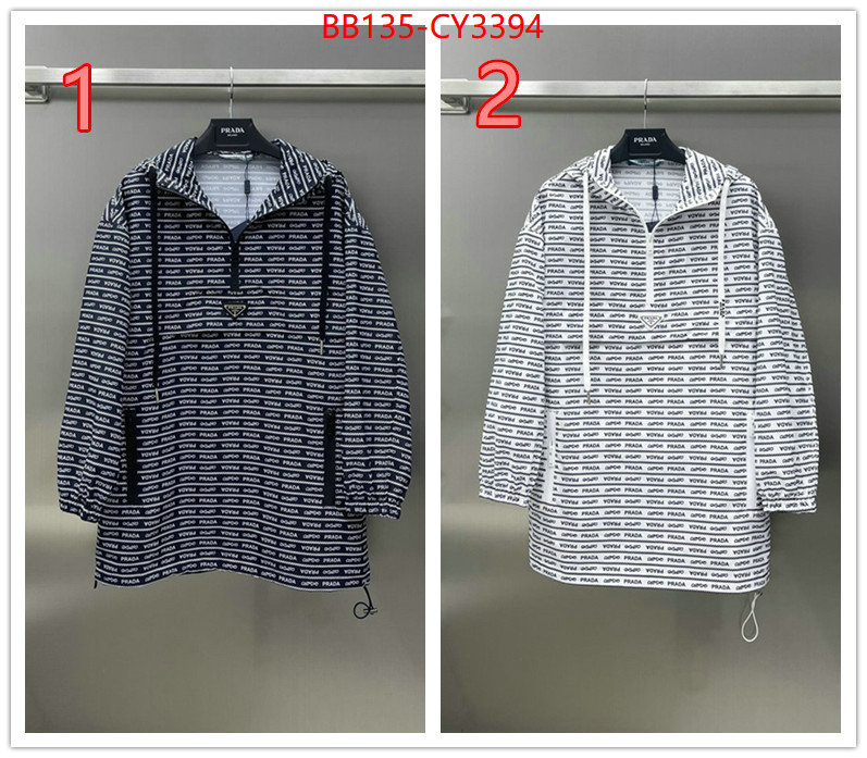 Clothing-Prada replica shop ID: CY3394 $: 135USD