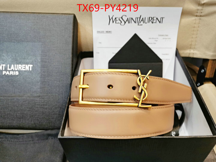 Belts-YSL best quality designer ID: PY4219 $: 69USD