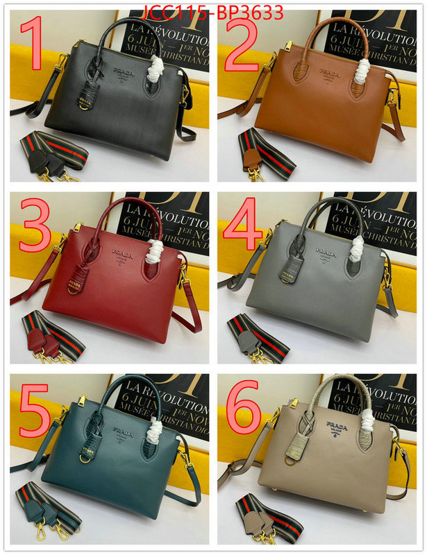 Prada Bags (4A)-Handbag- best replica new style ID: BP3633 $: 115USD