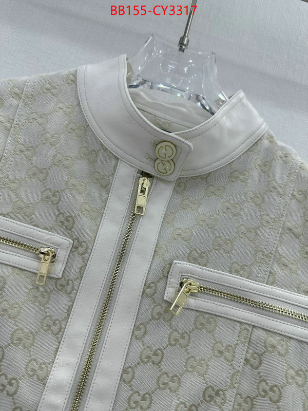 Clothing-Gucci where could you find a great quality designer ID: CY3317 $: 155USD