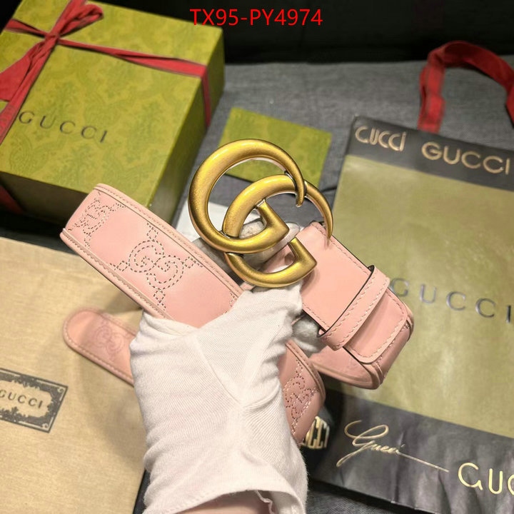 Belts-Gucci fake ID: PY4974 $: 95USD