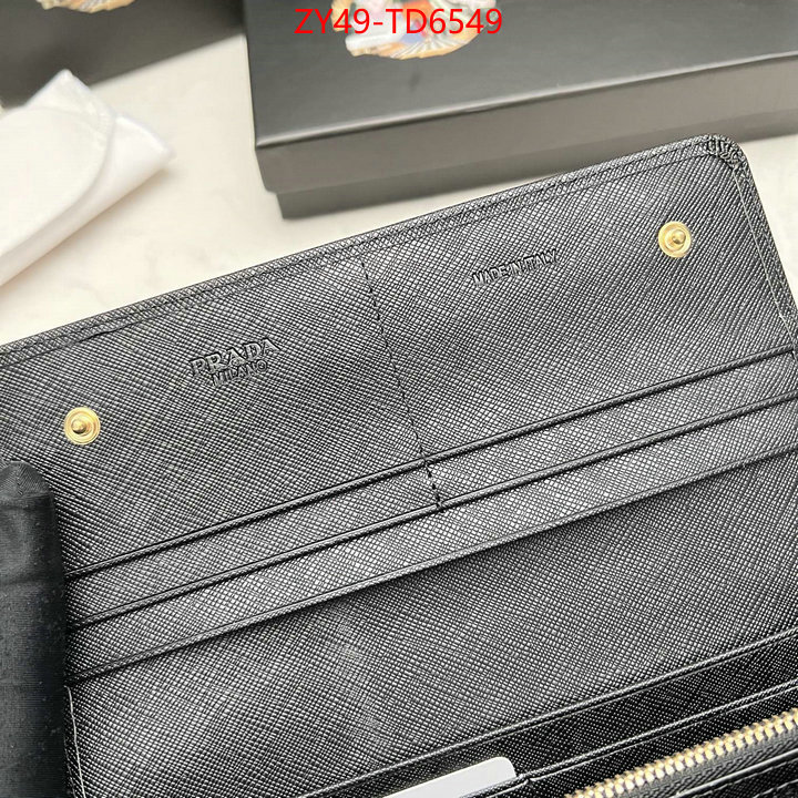 Prada Bags (4A)-Wallet best fake ID: TD6549 $: 49USD