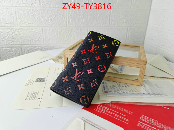 LV Bags(4A)-Wallet knockoff ID: TY3816 $: 49USD