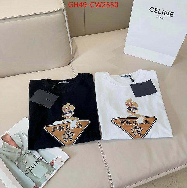 Clothing-Prada buy best quality replica ID: CW2550 $: 49USD