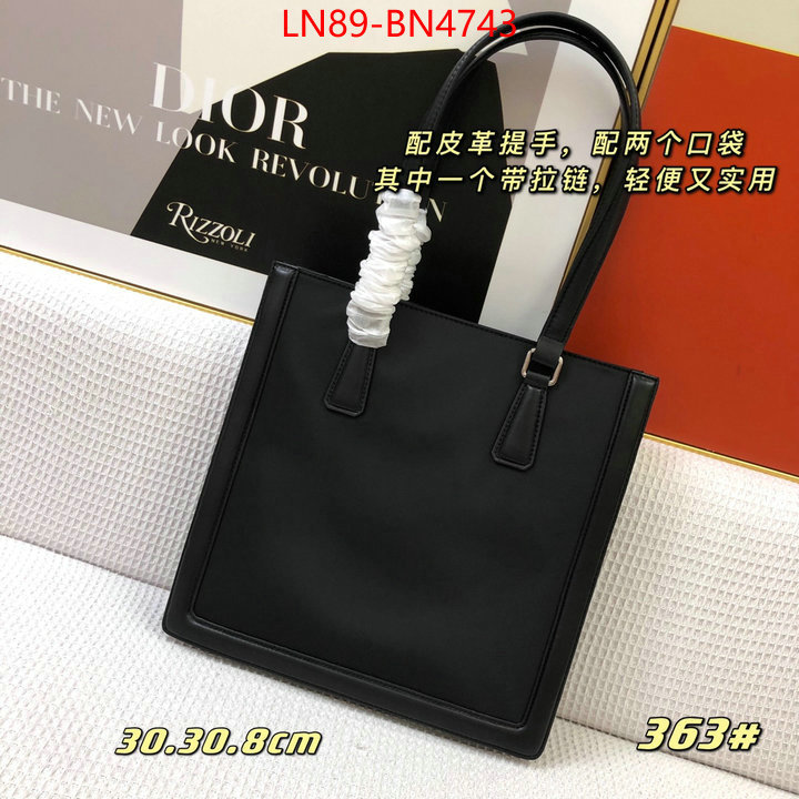 Prada Bags (4A)-Handbag- fake ID: BN4743 $: 89USD