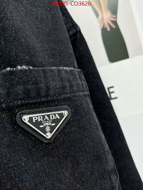 Clothing-Prada where can you buy replica ID: CO3626 $: 105USD