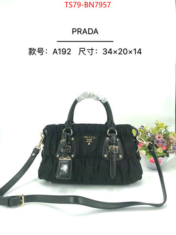Prada Bags (4A)-Handbag- cheap online best designer ID: BN7957 $: 79USD