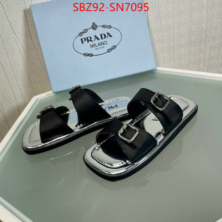 Women Shoes-Prada designer high replica ID: SN7095 $: 92USD