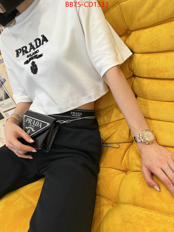 Clothing-Prada buy first copy replica ID: CD1333 $: 75USD