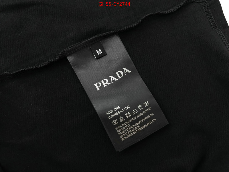 Clothing-Prada shop designer replica ID: CY2744 $: 55USD