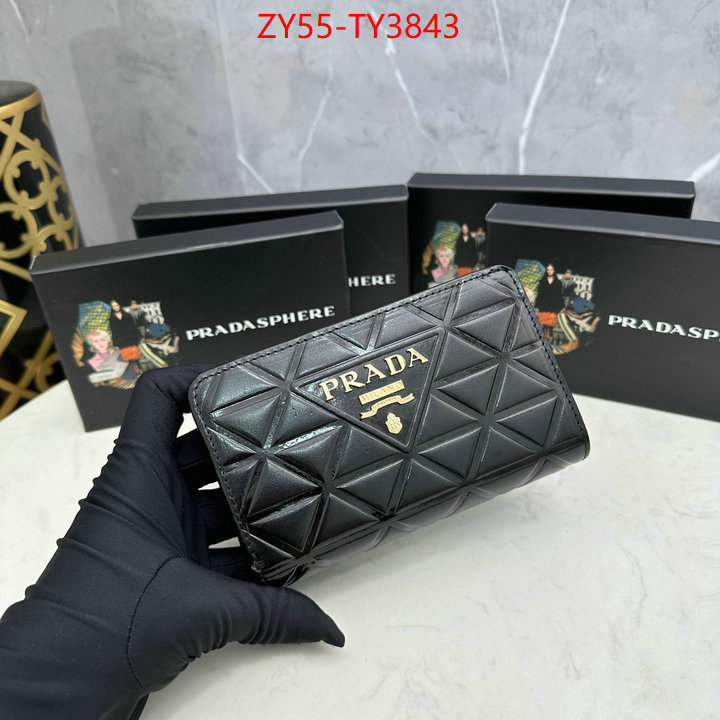 Prada Bags (4A)-Wallet best like ID: TY3843 $: 55USD