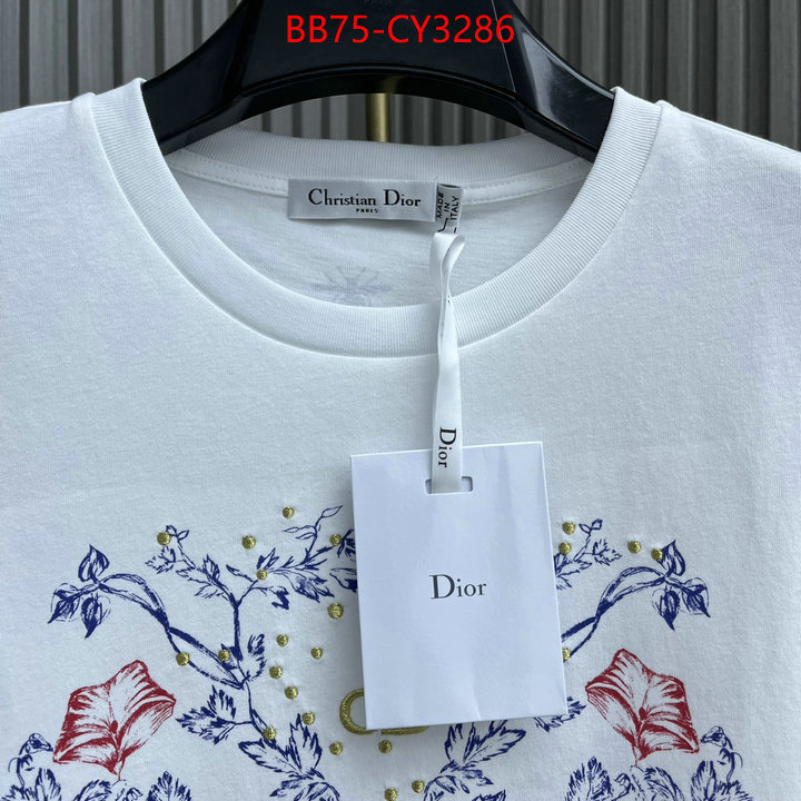 Clothing-Dior replica aaaaa+ designer ID: CY3286 $: 75USD