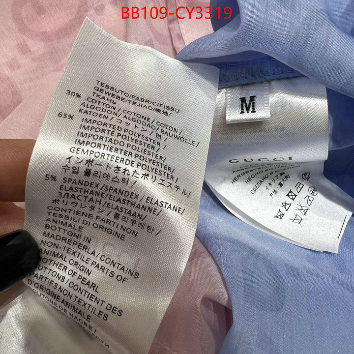 Clothing-Gucci sellers online ID: CY3319 $: 109USD