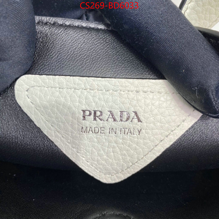 Prada Bags (TOP)-Handbag- is it ok to buy replica ID: BD6033 $: 269USD