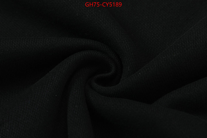 Clothing-Gucci high quality designer replica ID: CY5189 $: 75USD