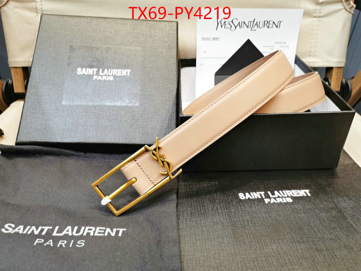 Belts-YSL best quality designer ID: PY4219 $: 69USD