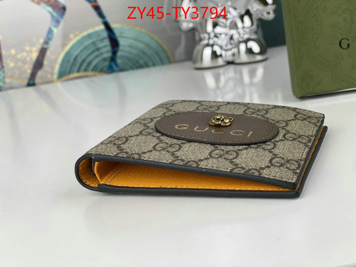 Gucci Bags(4A)-Wallet- buy best quality replica ID: TY3794 $: 45USD