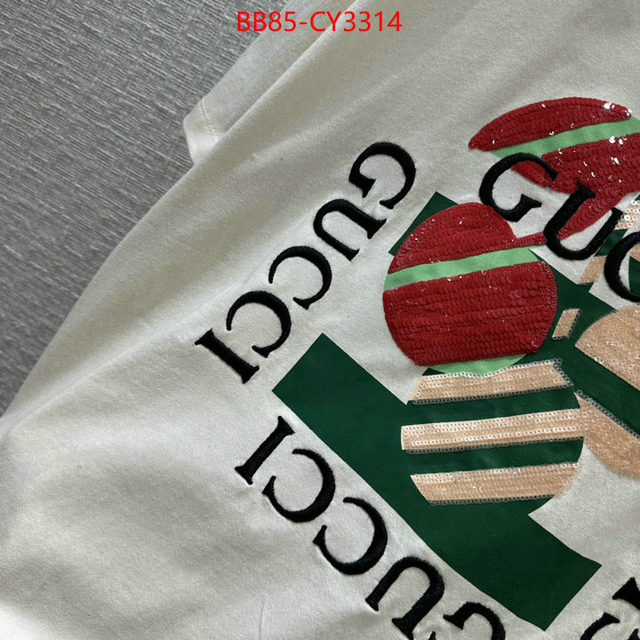 Clothing-Gucci high quality aaaaa replica ID: CY3314 $: 85USD