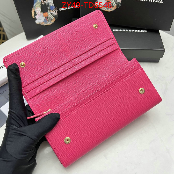 Prada Bags (4A)-Wallet replica 2023 perfect luxury ID: TD6548 $: 49USD