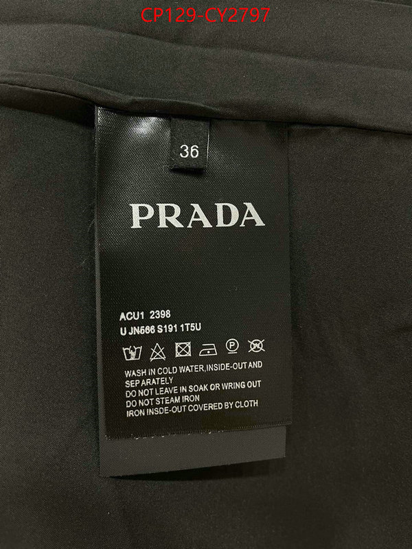 Clothing-Prada is it ok to buy replica ID: CY2797 $: 129USD