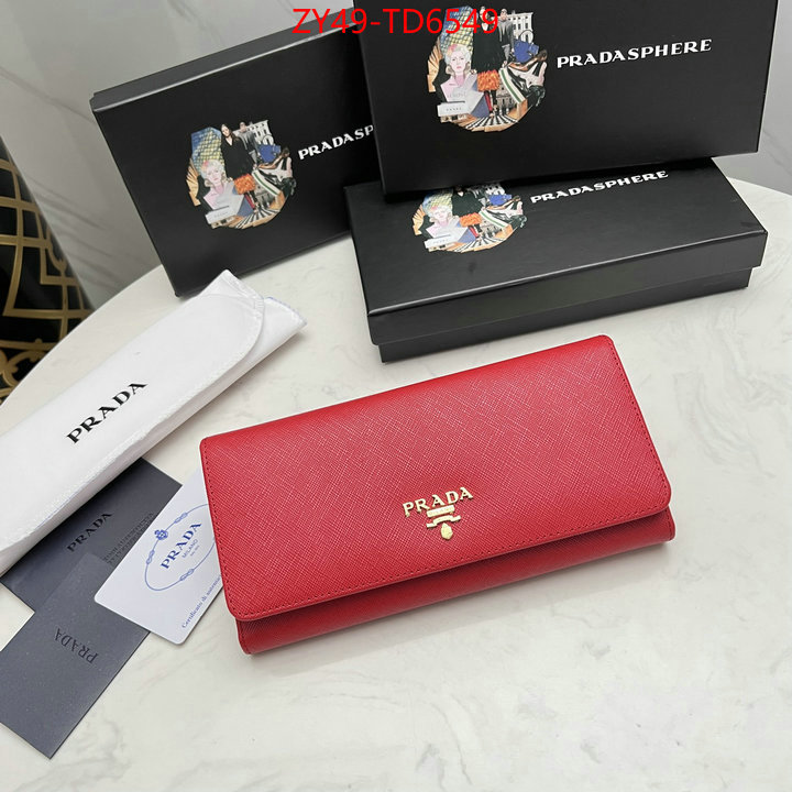 Prada Bags (4A)-Wallet best fake ID: TD6549 $: 49USD