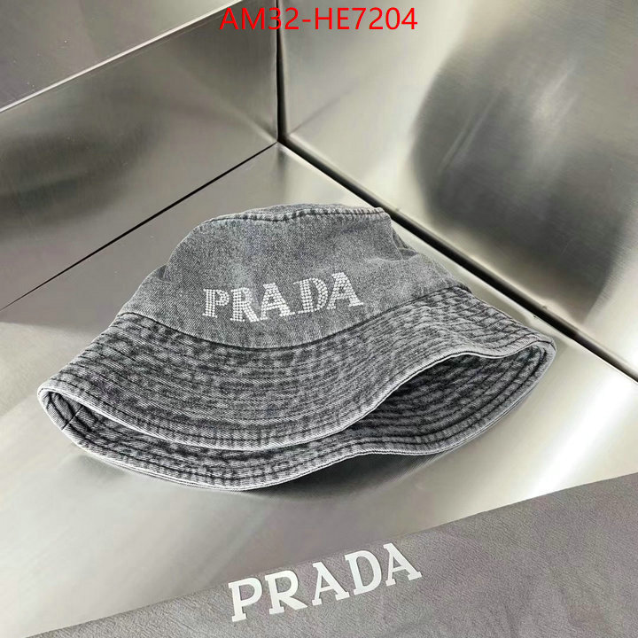 Cap (Hat)-Prada top brands like ID: HE7204 $: 32USD