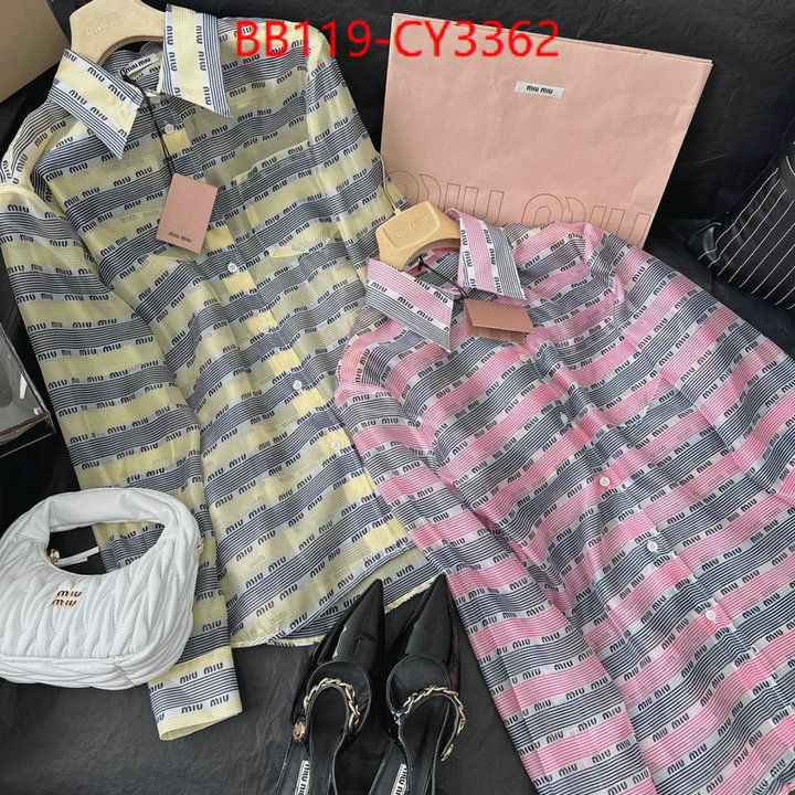 Clothing-MIU MIU high quality online ID: CY3362 $: 119USD