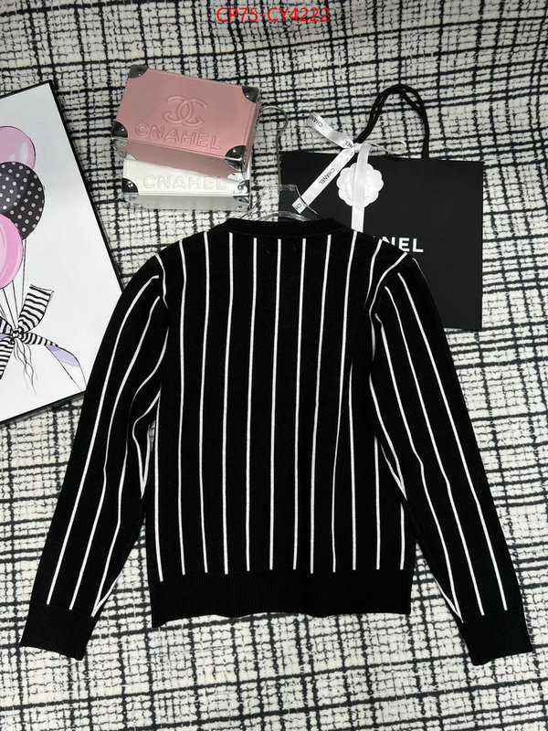 Clothing-Chanel best knockoff ID: CY4222 $: 75USD