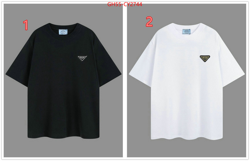 Clothing-Prada shop designer replica ID: CY2744 $: 55USD