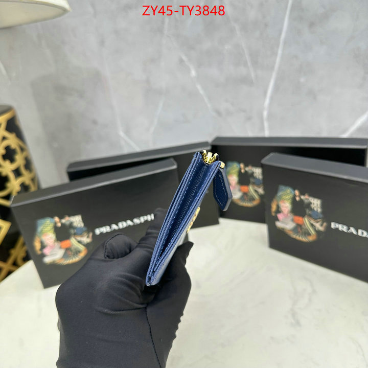 Prada Bags (4A)-Wallet best site for replica ID: TY3848 $: 45USD