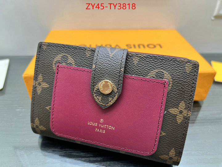 LV Bags(4A)-Wallet buy 2023 replica ID: TY3818 $: 45USD