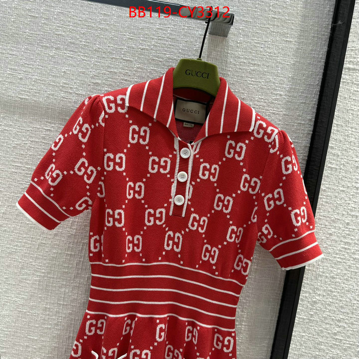 Clothing-Gucci buy luxury 2023 ID: CY3312 $: 119USD