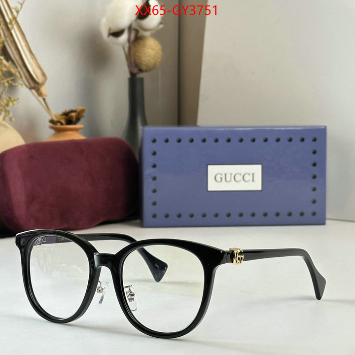 Glasses-Gucci 2023 aaaaa replica 1st copy ID: GY3751 $: 65USD