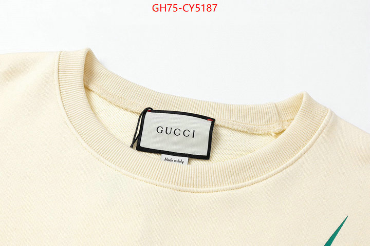 Clothing-Gucci aaaaa customize ID: CY5187 $: 75USD