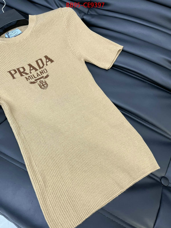 Clothing-Prada how to buy replica shop ID: CE9397 $: 95USD