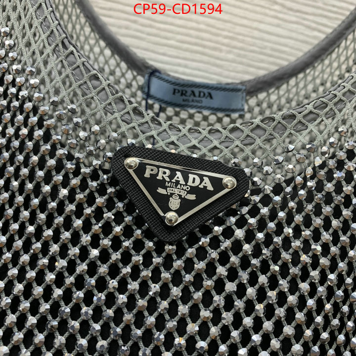 Clothing-Prada shop cheap high quality 1:1 replica ID: CD1594 $: 59USD