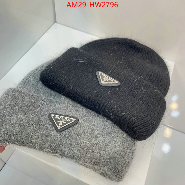 Cap (Hat)-Prada best luxury replica ID: HW2796 $: 29USD