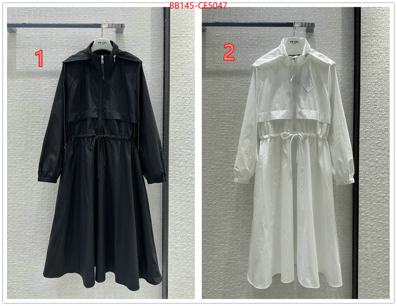 Clothing-Prada high quality replica designer ID: CE5047 $: 145USD