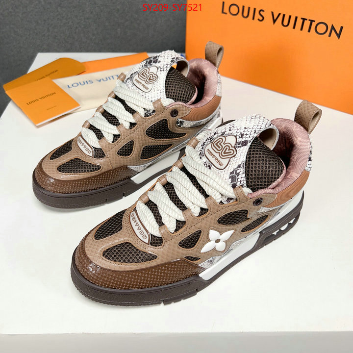 Men Shoes-LV top quality fake ID: SY7521 $: 209USD