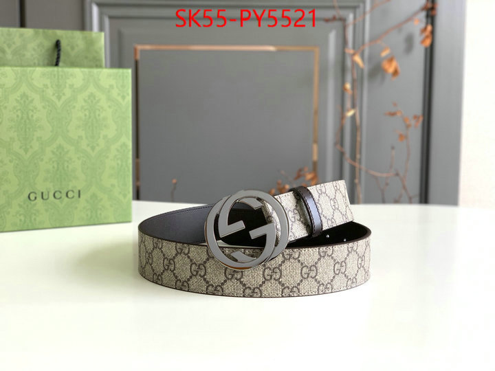 Belts-Gucci good ID: PY5521 $: 55USD