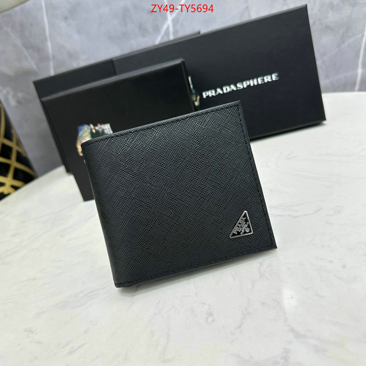 Prada Bags (4A)-Wallet top fake designer ID: TY5694 $: 49USD