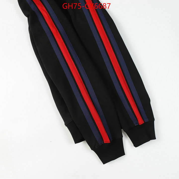 Clothing-Gucci designer wholesale replica ID: CY6687 $: 75USD