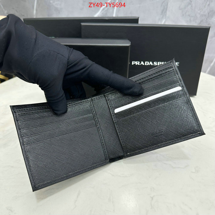 Prada Bags (4A)-Wallet top fake designer ID: TY5694 $: 49USD