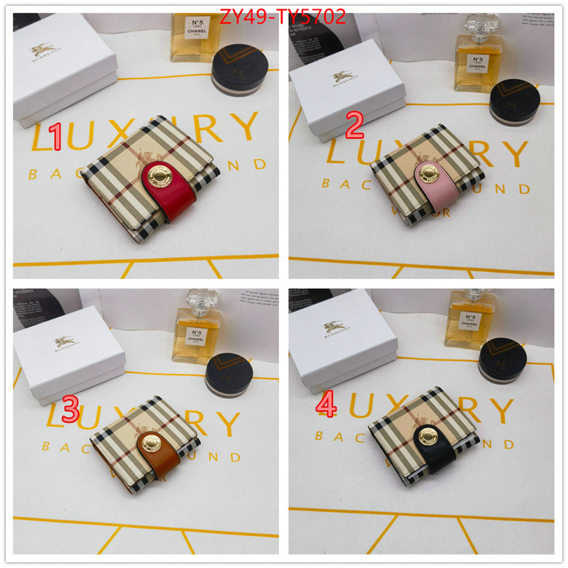 Burberry Bags(4A)-Wallet designer fake ID: TY5702 $: 49USD