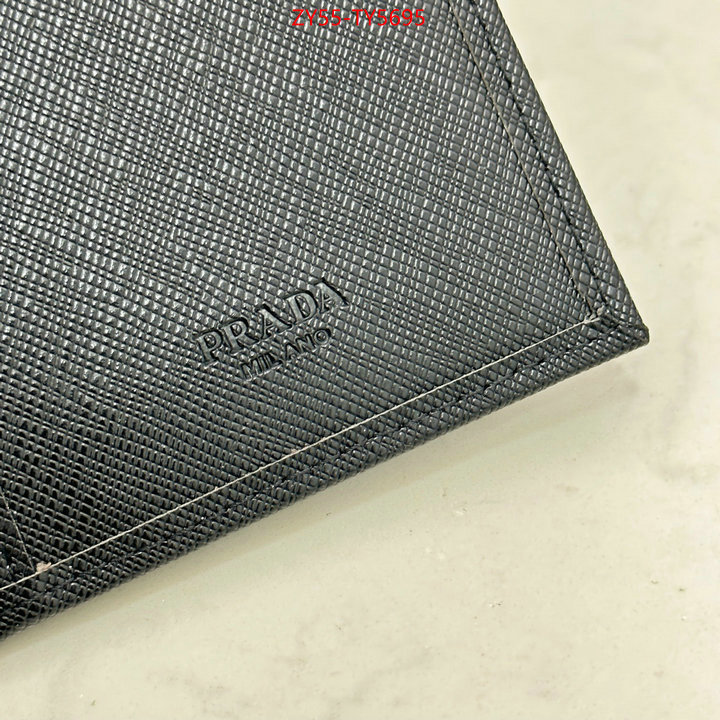 Prada Bags (4A)-Wallet fake high quality ID: TY5695 $: 55USD