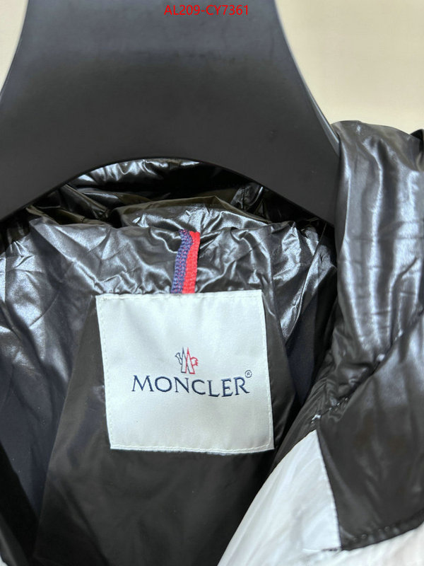 Down jacket Men-Moncler wholesale 2023 replica ID: CY7361 $: 209USD