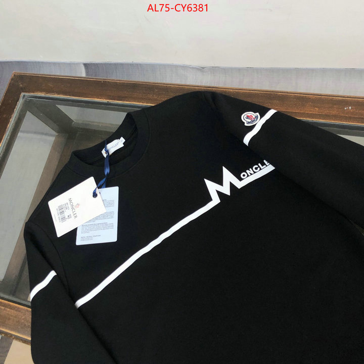 Clothing-Moncler shop cheap high quality 1:1 replica ID: CY6381 $: 75USD